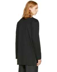 Miharayasuhiro Black Long Sleeve Face T Shirt