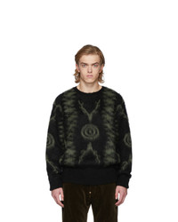 South2 West8 Black Mohair Loose Fit Sweater