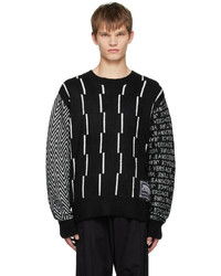 VERSACE JEANS COUTURE Black Piece Number Sweater