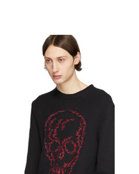 Alexander McQueen Black Skull Sweater