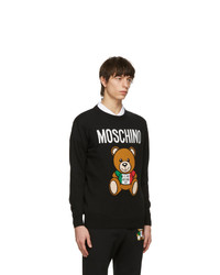 Moschino Black Toy Italian Teddy Bear Sweater