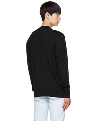 VERSACE JEANS COUTURE Black V Emblem Sweater