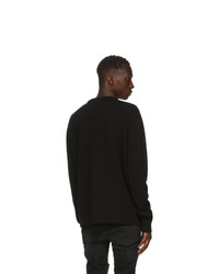 Amiri Black Wool Beverly Hills Sweater