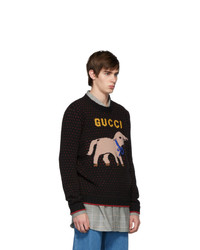 Gucci Black Wool Lamb Sweater