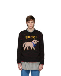 Gucci Black Wool Lamb Sweater