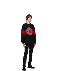 Versace Black Wool Medusa Sweater