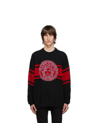 Versace Black Wool Medusa Sweater