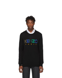 Kenzo Black Wool Paris Sweater