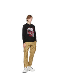 Alexander McQueen Black Wool Skull Sweater