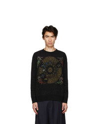 Gmbh Black Wool Zodiac Sweater