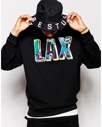 Asos Brand Oversized Sweatshirt With Lax Print