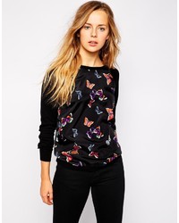 Oasis Butterfly Print Sweatshirt
