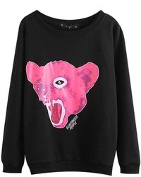 ChicNova Leopard Print Long Sleeves Sweatshirt