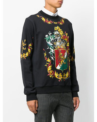 Dolce & Gabbana Coat Of Arms Printed Sweatshirt