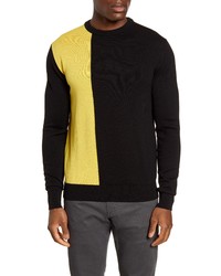 Bugatchi Colorblock Wool Blend Sweater