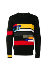 Diesel Colour Block Fitted Sweater