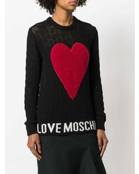 Love Moschino Contrast Heart Jumper
