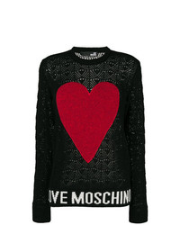 Love Moschino Contrast Heart Jumper