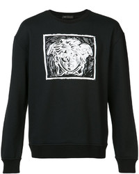Versace Contrast Medusa Print Sweatshirt