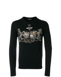 Dolce & Gabbana Crest Embroidered Sweater