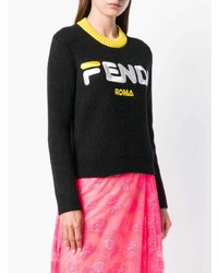 Fendi Cropped Logo Sweater