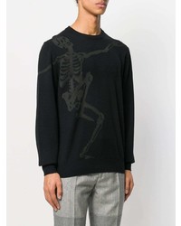Alexander McQueen Dancing Skeleton Intarsia Jumper