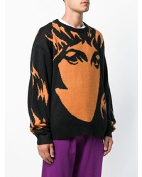 Pam Perks And Mini Face Printed Sweater