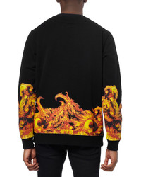 Givenchy Flame Print Cotton Sweatshirt