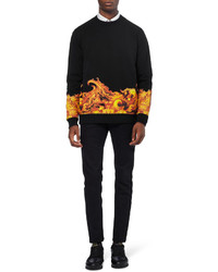Givenchy Flame Print Cotton Sweatshirt