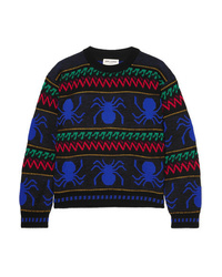 Saint Laurent Intarsia Wool Sweater