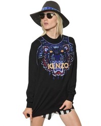 Kenzo Tiger Embroidered Cotton Sweater