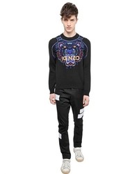 Kenzo Tiger Embroidered Cotton Sweater