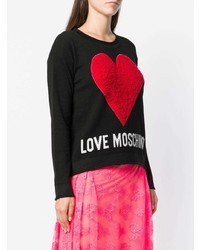 Love Moschino Logo Heart Jumper