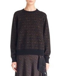 Givenchy Logo Print Wool Cashmere Sweater