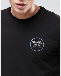 Brixton Long Sleeve T Shirt With Back Print