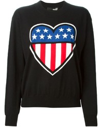 Love Moschino American Heart Print Sweatshirt