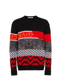 Givenchy Mixed Pattern Knit Sweater