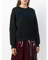 N°21 N21 Piped Details Logo Sweater