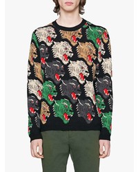 Gucci Panther Face Wool Sweater