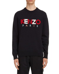 Kenzo Paris Applique Crewneck Sweater