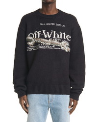 Off-White Pascal Tool Intarsia Wool Blend Sweater