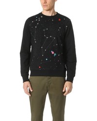 Paul Smith Ps By Long Sleeve Galaxy Print Cotton Sweatshirt