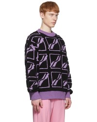 We11done Purple Wool Sweater