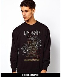 Reclaimed Vintage Sweatshirt With Band Tour Print