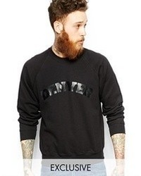 Reclaimed Vintage Sweatshirt With Denver Print Black