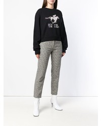 Off-White Run For The Horses Cropped Sweater