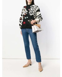 Sonia Rykiel Tiger Embroidered Sweater