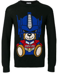 Moschino Transformer Bear Intarsia Sweater