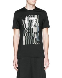 Givenchy 17 Pixel Camouflage Print T Shirt