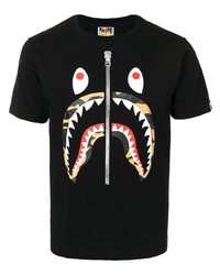 A Bathing Ape 1st Camo Shark Print Cotton T Shirt